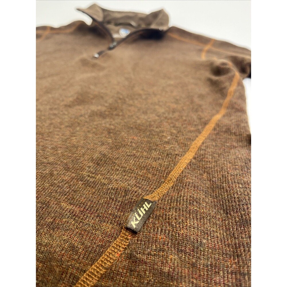 Kuhl Chianti Fleece 1/4 Zip Sweater Men’s M Wool Blend Hiking Outdoor - Picture 2 of 12